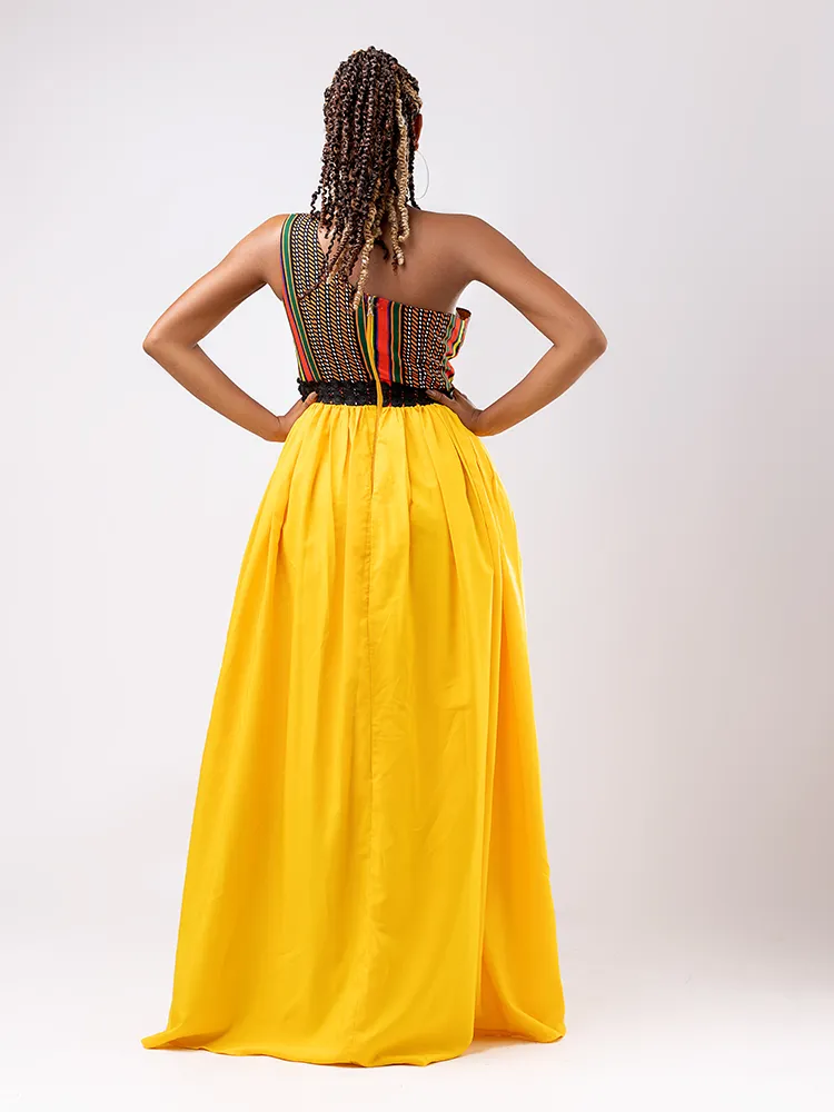 African print Njamba evening maxi dress