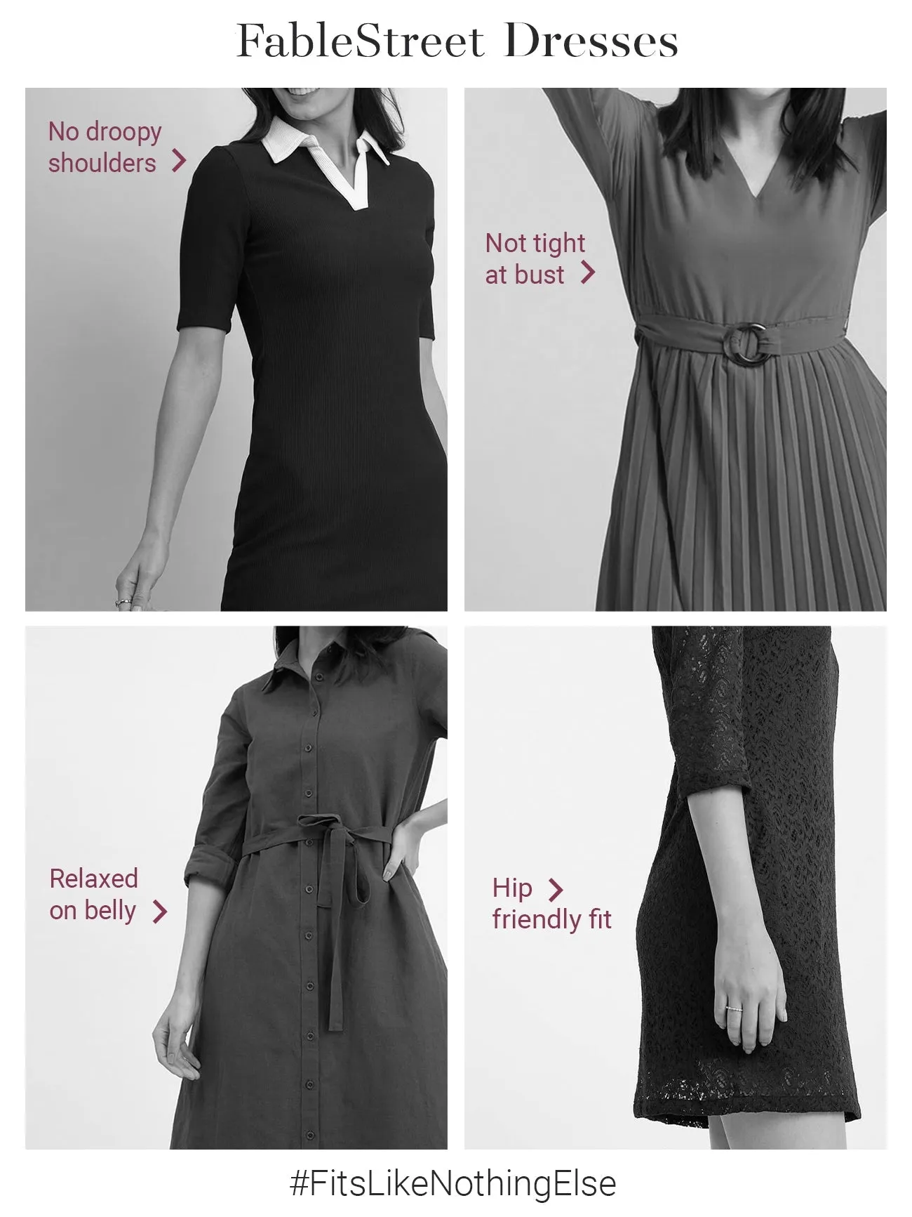 Collared Pleated Fit and Flare Dress - Royal Blue