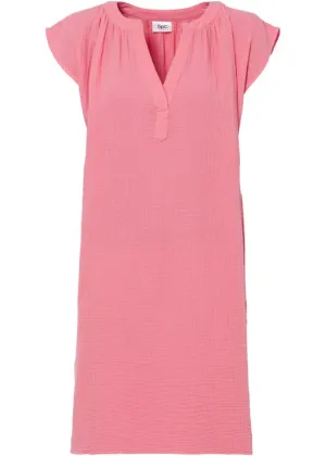 Cotton muslin dress Bpc Bonprix Collection, pink