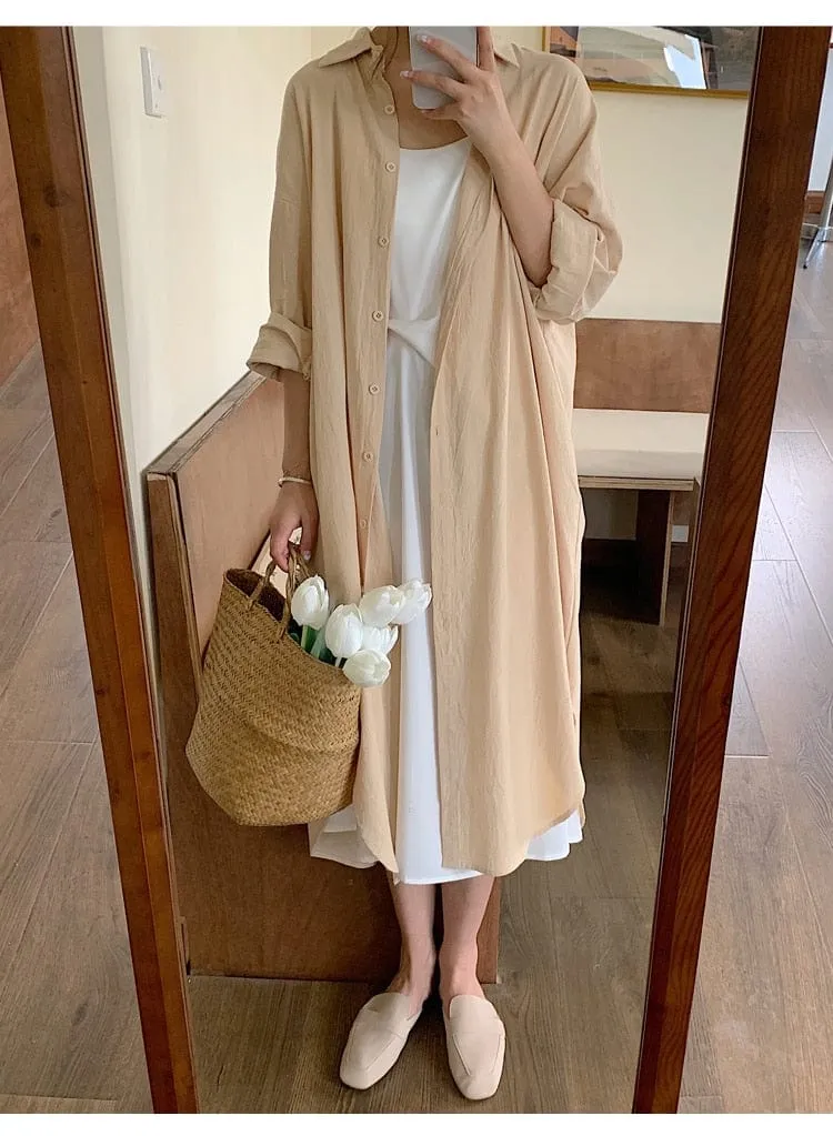 Plus Size Loose Shirt Dress