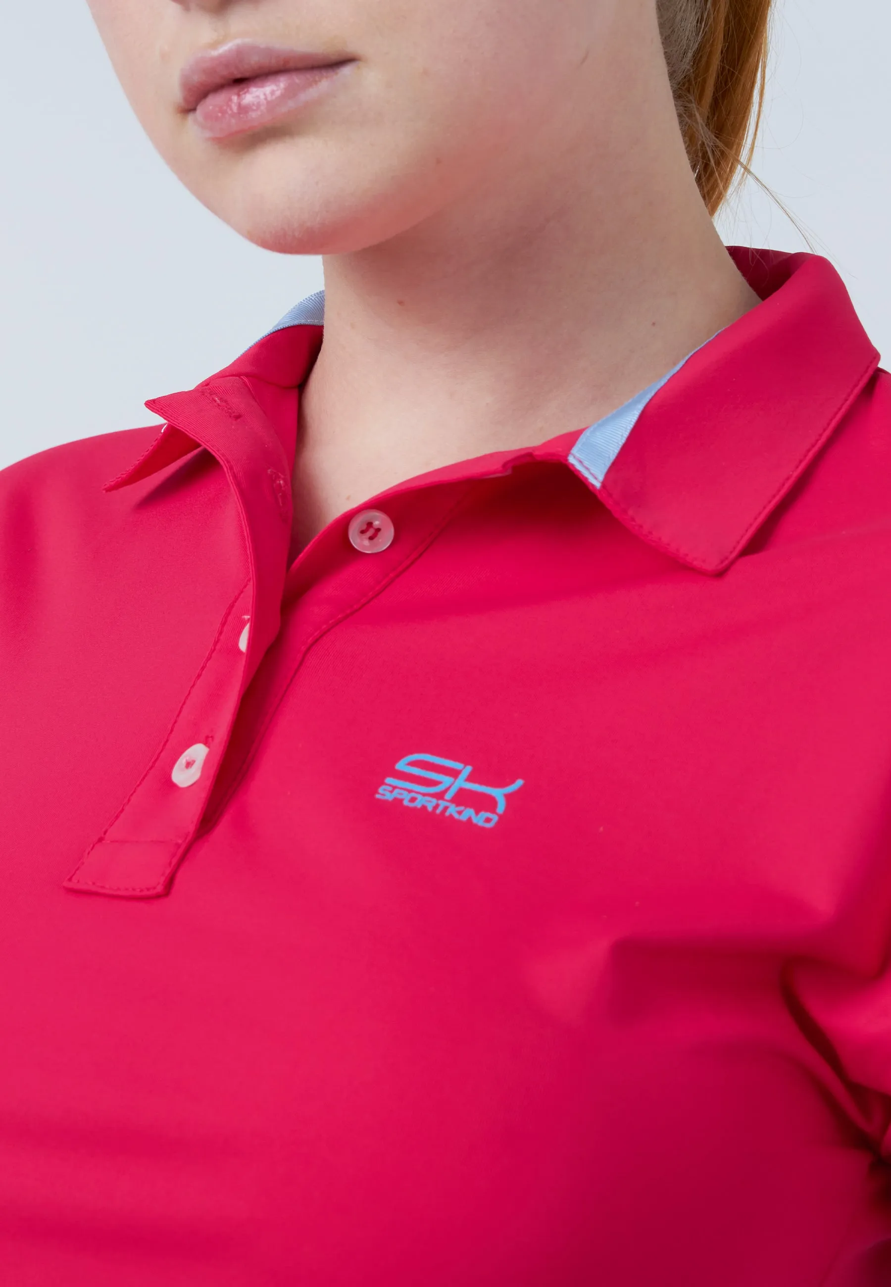 Tennis Polo Shirt Loose-Fit, pink