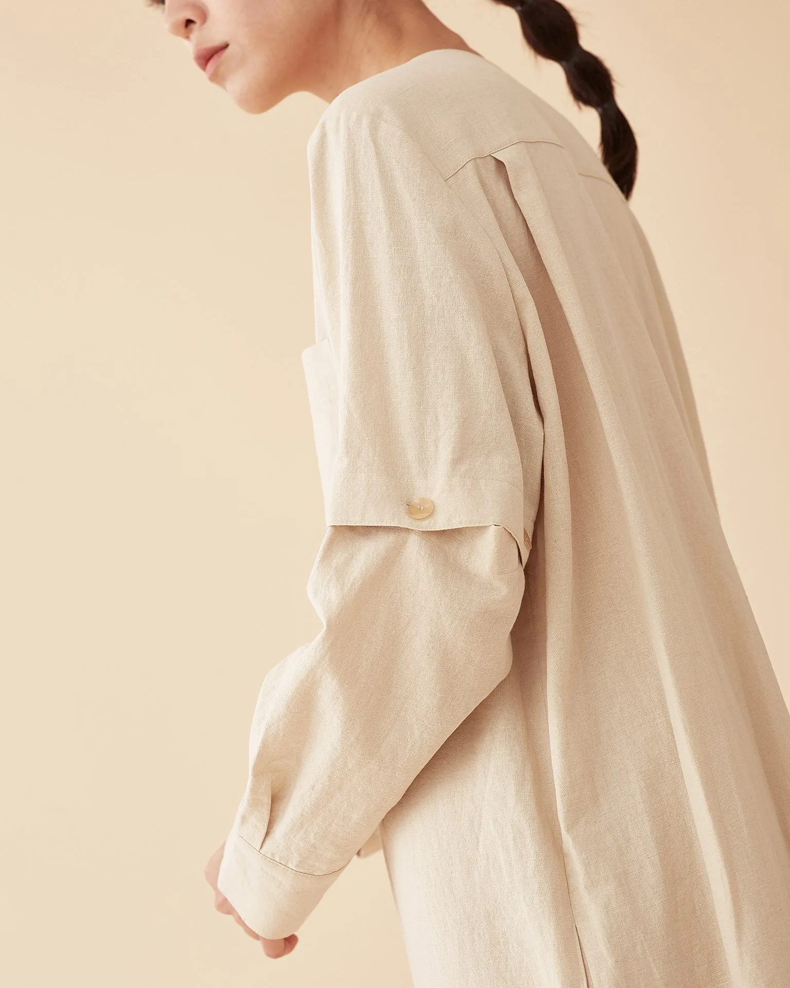 Two way longerline dress / Linen