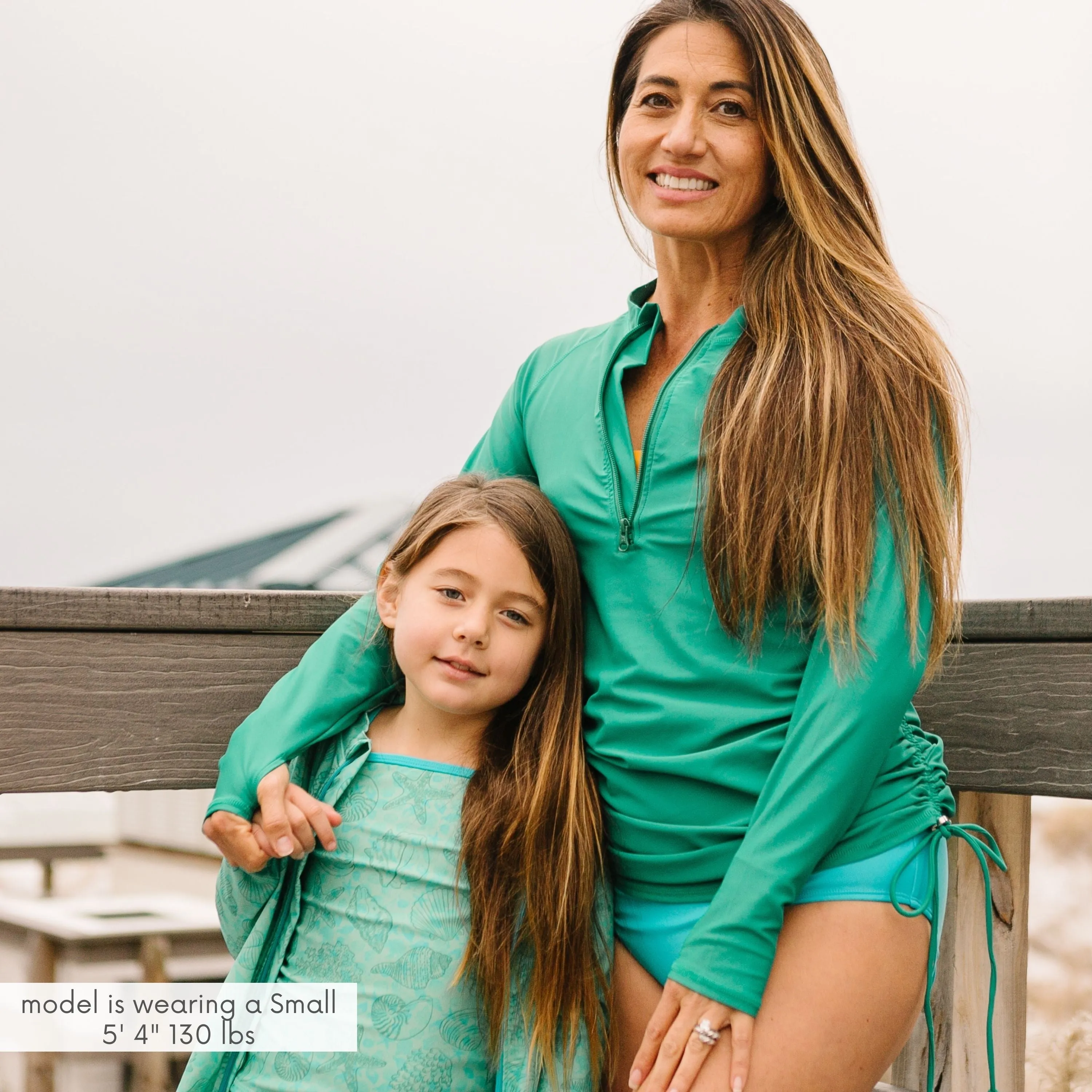Women's Half Zip Swim Dress Cover Up | "Greenlake"